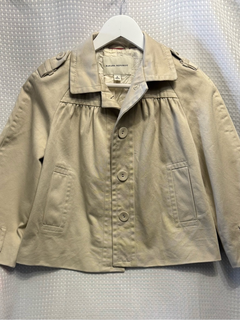 Banana Republic Light Beige Women's Pea Coat